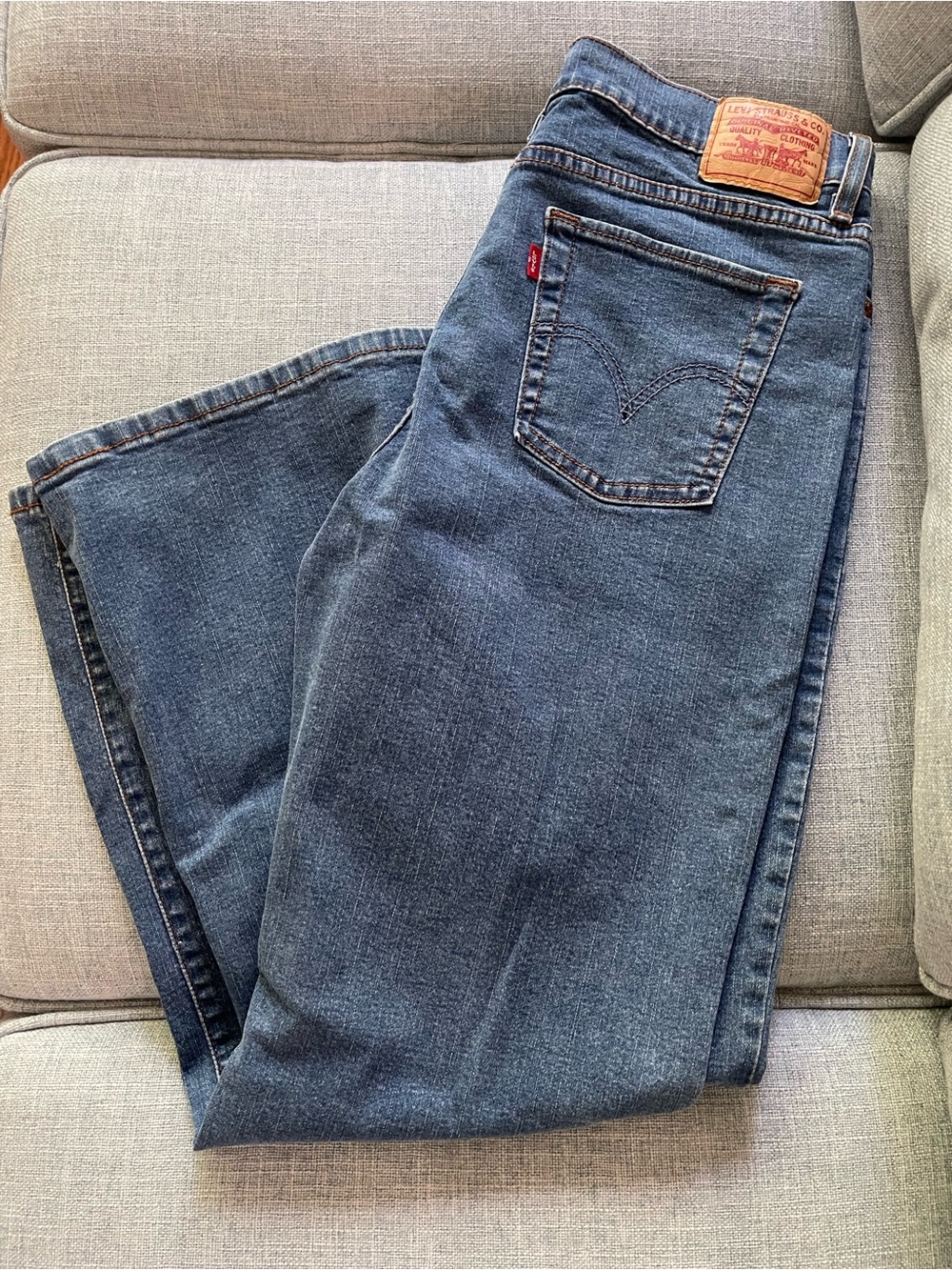 Vintage Levi's 512 Perfectly Slimming Bootcut Jeans - Dark/Medium Wash Size 14PM